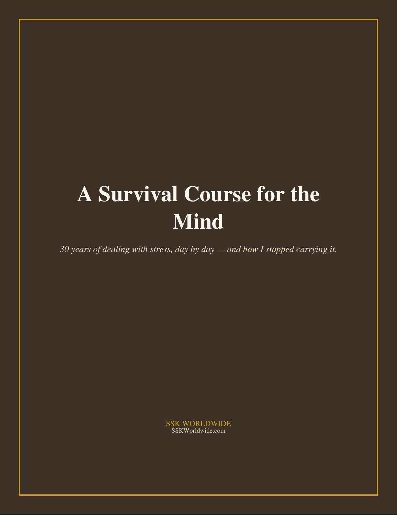 A Survival Course for the Mind — ebook cover